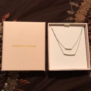 Double bar necklace by Summer & Rose